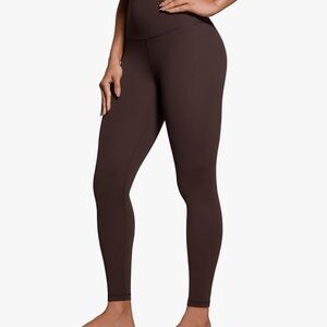 CRZ YOGA Women's Leggings - Dark Brown